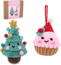 HOUSE CREATIVITY Crochet Kit for Beginners – Make a Christmas Tree & Cupcake by HouseCreativity