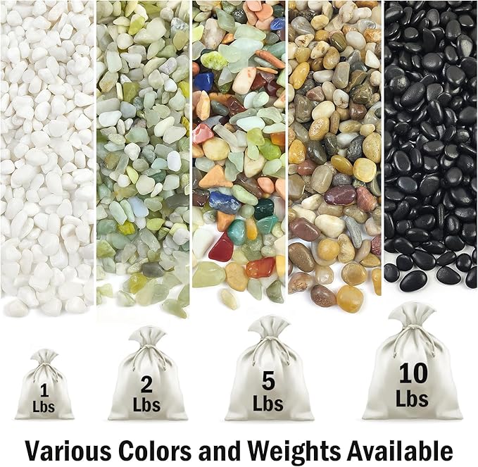 FANTIAN 10 lbs Small Black Pebbles - Image 3