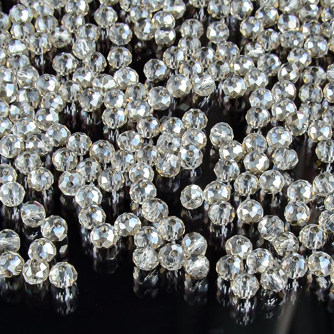 1200Pcs 4mm Crystal Glass Beads - Image 4