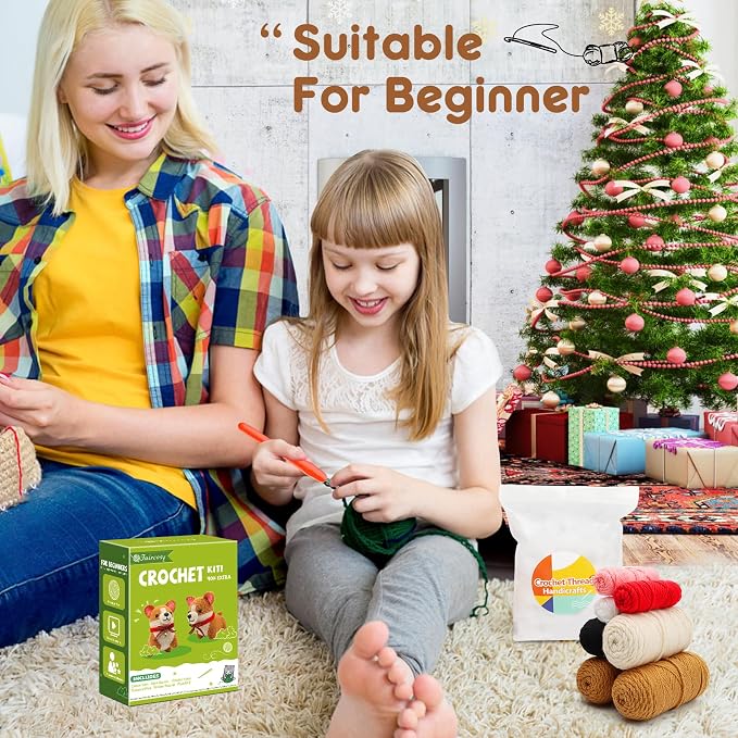 Faircosy Animal Crochet Kit for Beginners: Includes Complete Tools Ample Yarn - Image 5