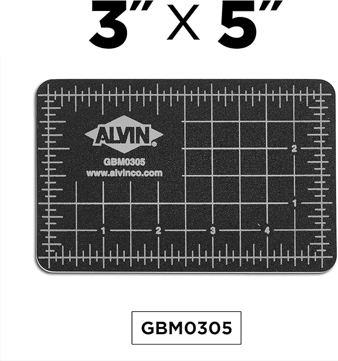 ALVIN GBM Self-Healing Cutting Mat 3.5 x 5 inch | Double-Sided Green/Black | - Image 3