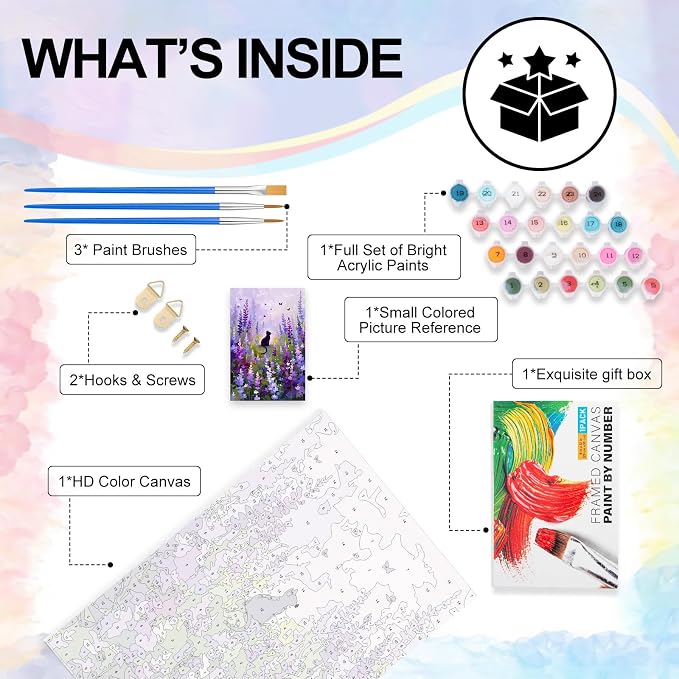 Yezavesu Framed Paint by Numbers Kit - Image 4