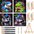 4 Pack Paint by Numbers Kit for Kids by Arttoplus