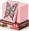 LINSIRON Linoleum Blocks for Printmaking Supplies, Soft Stamp Making Kit for by LINSIRON
