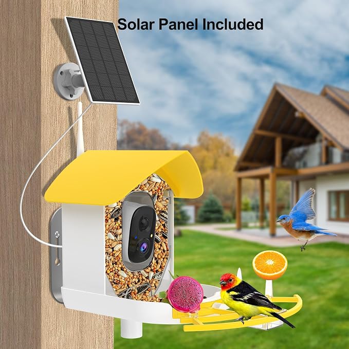 Smart Bird Feeder with Camera, Birds AI Identify, Motion Detection with - Image 3
