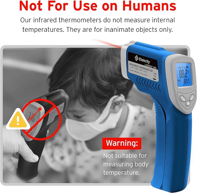 Etekcity Infrared Thermometer Laser Temperature Gun, -58°F~1130°F, Pizza Oven - Image 7