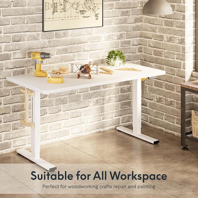 FLEXISPOT Electric Adjustable Workbench, 55x28 Inches Ergonomic Worktable - Image 8