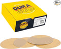 Dura-Gold Premium 240 Grit 6" Gold Sandpaper Discs, No Hole Pattern Dustless, Box of 50, Hook & Loop Backing for DA Sander, Finishing Coarse Sanding Abrasive Automotive Paint, Woodworking Wood, Metal