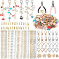 Pjordo 410Pcs Charm Lip Gloss Keychain Making Kit, DIY Keychain Kit Include 152 by Pjordo