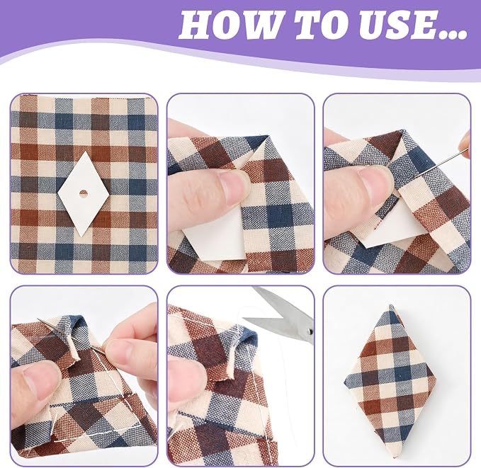 400 PCS Paper Piecing 1", Diamond Quilting Templates - Image 4