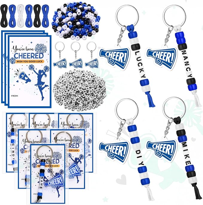 Suncalla 996 Pcs 24 Set Cheer Keychain Making Kit DIY Key Chain Crafts by Unknown