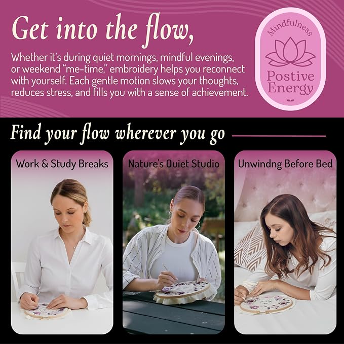 Unwynd Embroidery Kit Floral Theme - Image 9