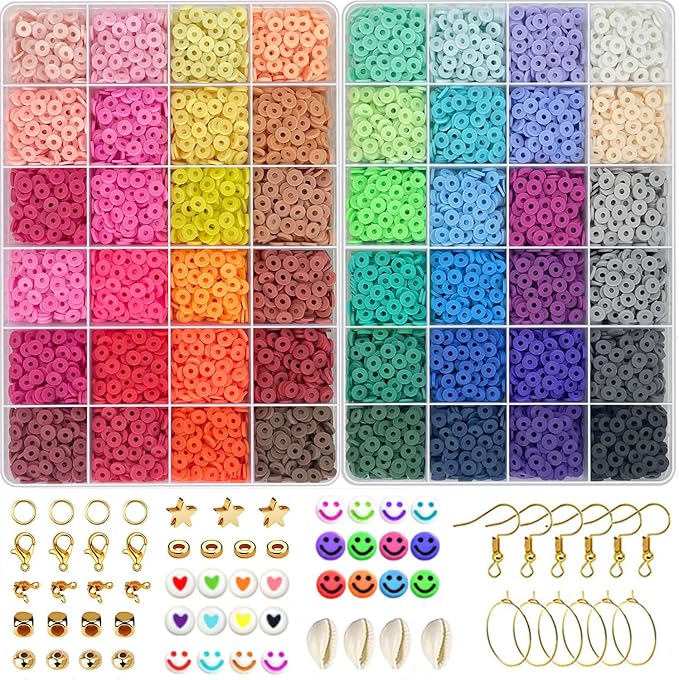 JULIMAIDONG 11500Pcs Pony Beads, Beads - Image 6