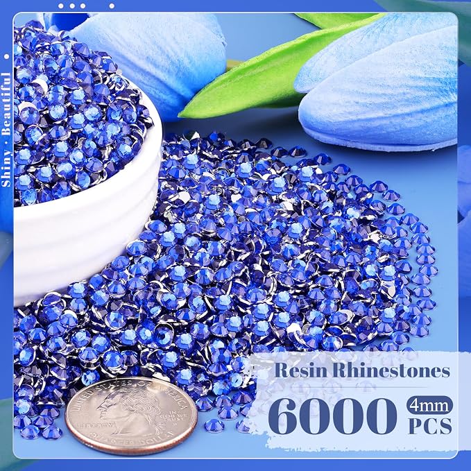 6000PCS 4mm Resin Rhinestones Bulk - Image 2