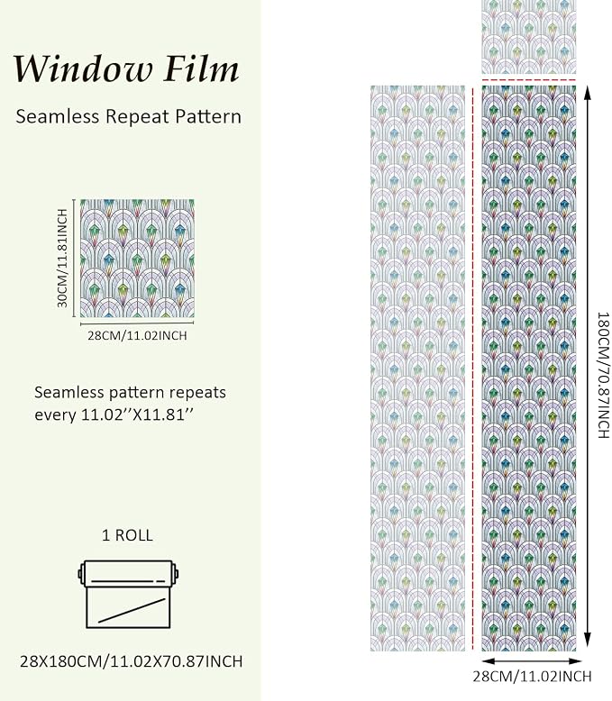 3D Vintage Stained Glass Window Film - Image 4