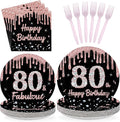 96 Pcs 80th Birthday Decorations by Greencian