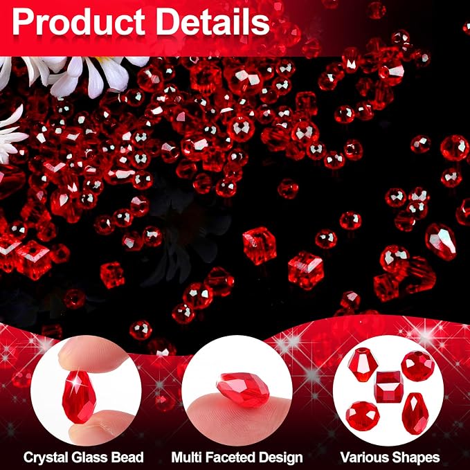 Crystal Beads, Rondelle Jewelry Beads - Image 4