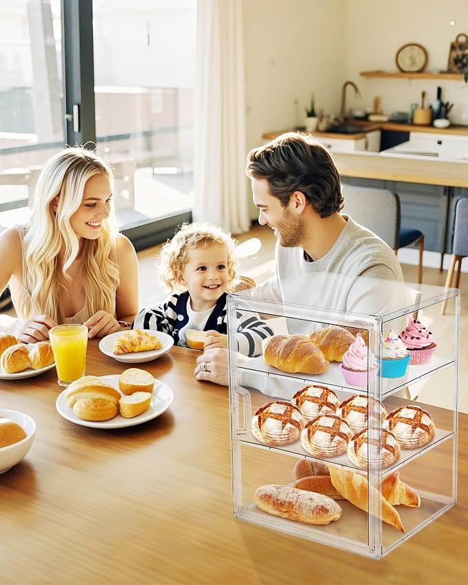 MEI NIAN Pastry Display Case, Bread Box - Image 6
