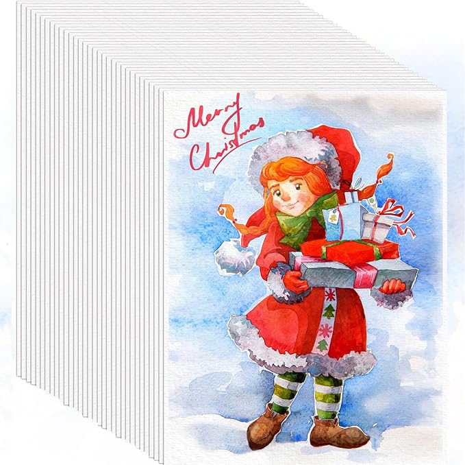 100 Sheets Watercolor Paper, Drawing Paper | White 140lb/300g Cold Pressed by Donyang
