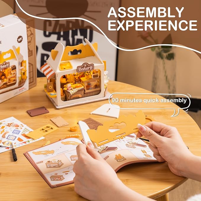DIY Mini House Building Teddy Miniature Kit Breadbox, Miniverse Lifestyle - Image 3