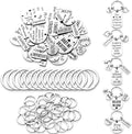 Trnayi 285 Pcs Inspirational Words Charms Bulk by Trnayi
