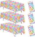 Tie Dye Party Decorations Tablecloth, 55in x 108in by FVABO