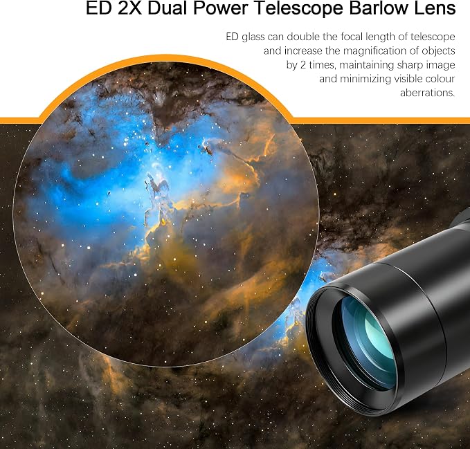 Astromania Telescope Accessory Set 12 Piece, 2 Inch Eyepiece and Filter - Image 4