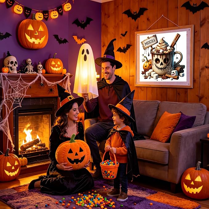 KYOQFVN Halloween Counted Cross Stitch Kits - Image 7