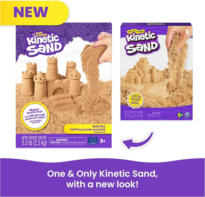 Kinetic Sand 5.5lb Brown Sand Amazon Exclusive, Sensory Toys, Ages 3+ | - Image 6