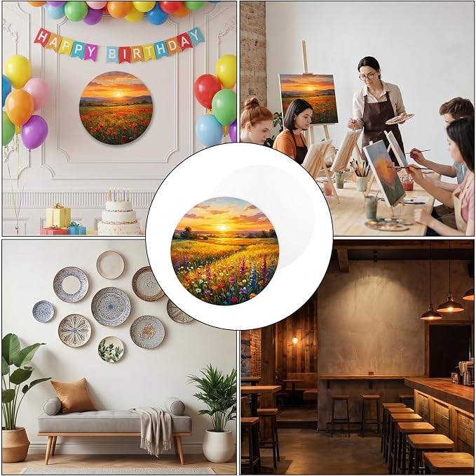 6 Pack 12 Inch Round Canvas Panels - Image 7