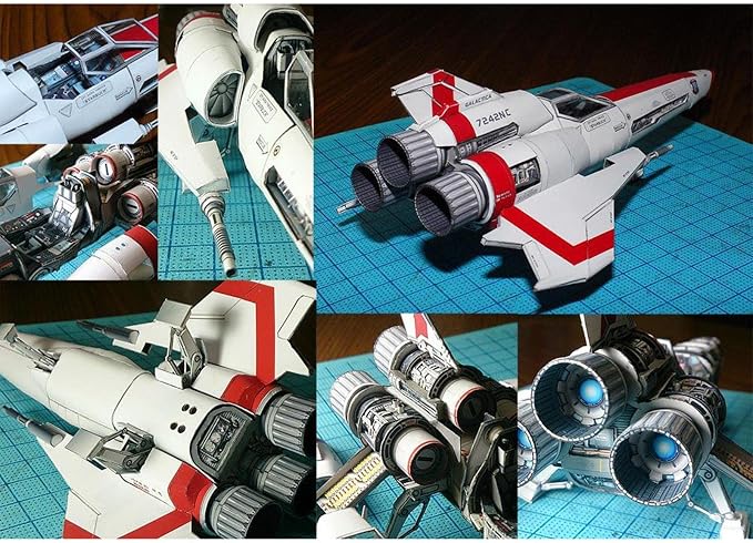 2X Galactica MK2 Ship 3D Model Kit Spaceship DIY - Image 4