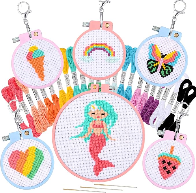 Pllieay 6 Pcs Cross Stitch Kits by Pllieay