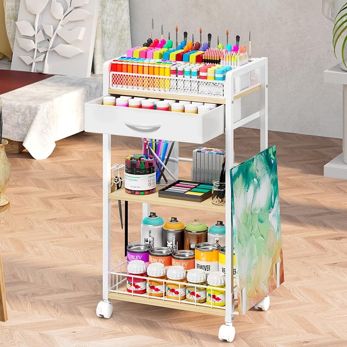 Homsorout 3 Tier Rolling Cart - Image 4