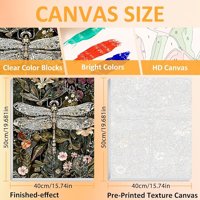 Framed Paint by Numbers Kit for Adults - Image 2