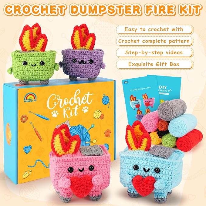 Crochet Kit for Beginners, Emotional Positive Support Beginner Crochet Kits for - Image 5