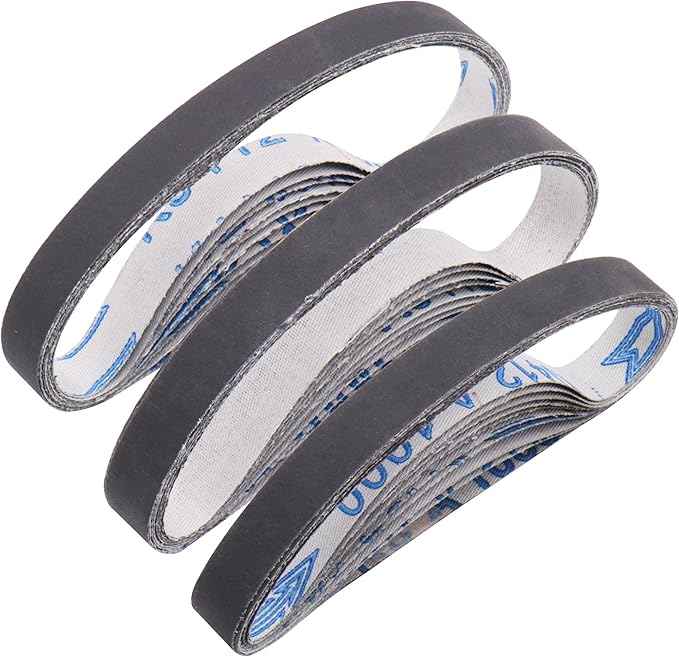30 Pcs 1/2 x 12 Inch Replacement Sharpening Belt, 1000 Fine Grit Knife Sharpener Sanding Belt Kit for Official Work Sharp (WSKTS & WSKTS-KT/Mk.1 & Mk.2) Knife & Tool Sharpener