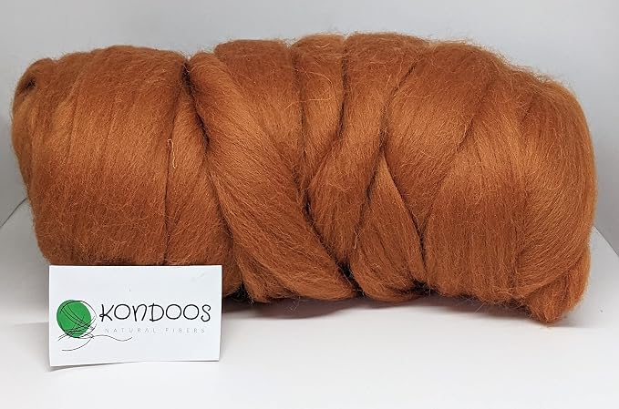 Kondoos Colored Natural Wool roving, 1 lb. Best Wool - Image 5