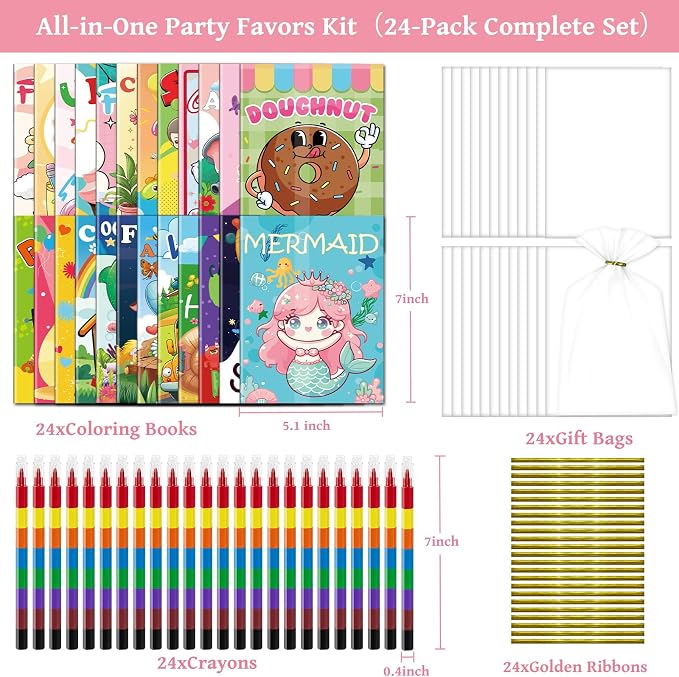 Kalysky 24 Mini Coloring Books - Image 5