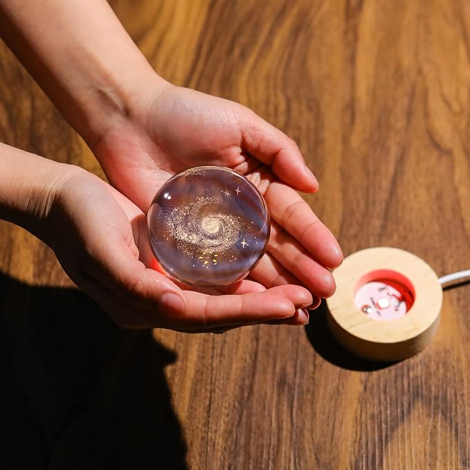 3D Galaxy Crystal Ball Night Light - Image 2
