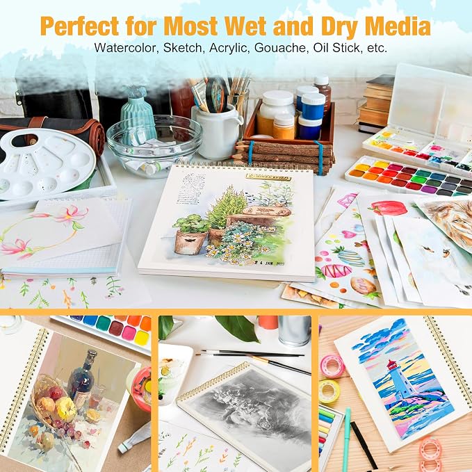 Watercolor Paper Pad, Spiral - Image 5