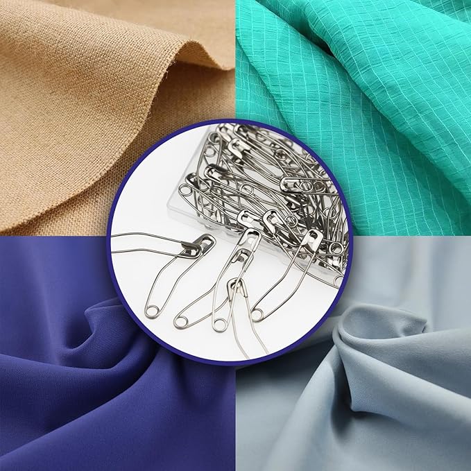Quilt Safety Pin Curve 28mm 32mm 38mm 54mm Assorted Sizes Sewing Supply Large - Image 4