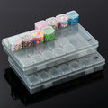Mr. Pen- Bead Storage Containers, 28 Grids, 2 Pack, Transparent, Small Bead by MrPen