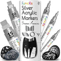 5 Acrylic Silver Paint Pen by Funcils