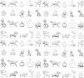 WOCRAFT 60pcs Bright Silver Dogs Bracelet Charms by WOCRAFT