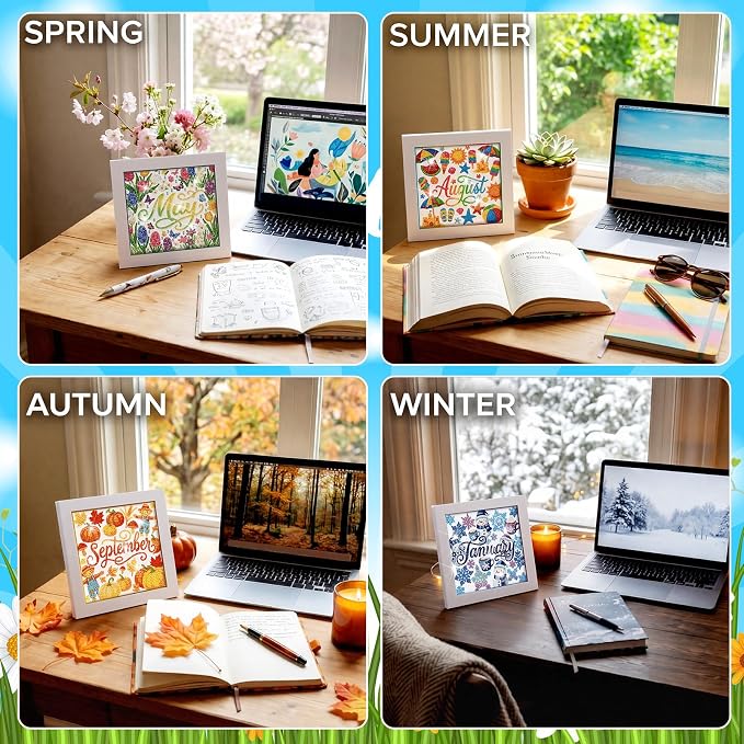 Trandraft 13 Pcs Interchangeable Monthly Diamond Art Kits - Image 5