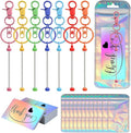 42/84/126 Pcs Beadable Keychain Bars Bulk Blank DIY Beaded Keychain Making by Unknown