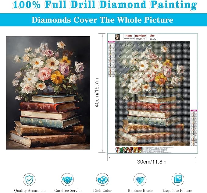 Vintage flower Diamond Art Painting Kits - Image 2