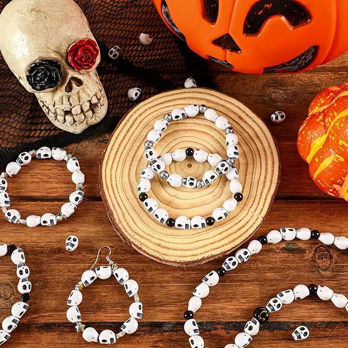 Augshy 700 Pcs Halloween Skull Beads - Image 4
