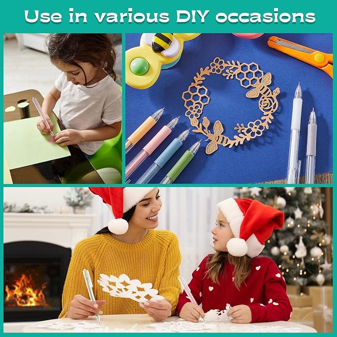 6 Pieces Art Cutting Tools Knife Pen Craft Paper Cutter Pen Carving Tools - Image 7