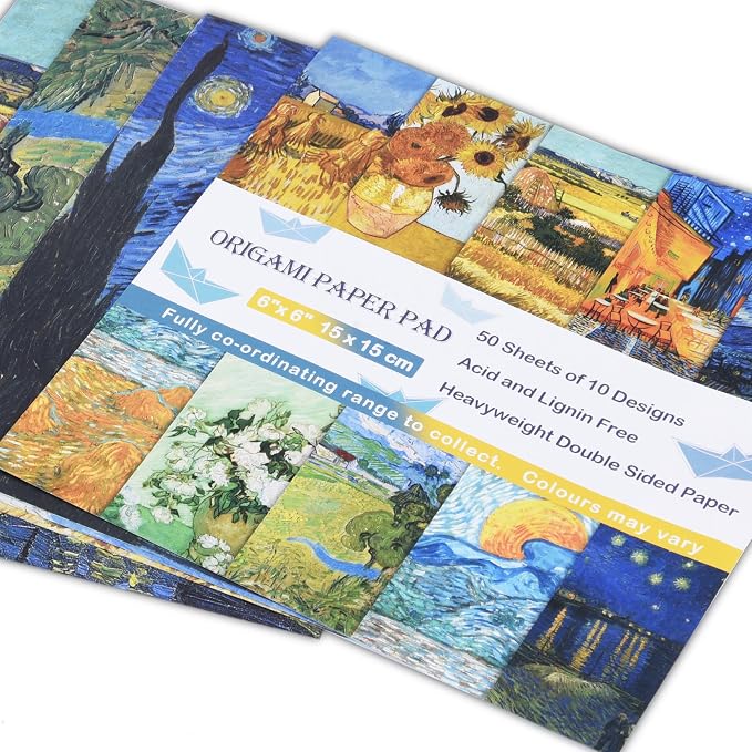 Origami Paper Kit 100 Sheets 6 Inch Square Double Sided Color 20 Vivid Colors - Image 4